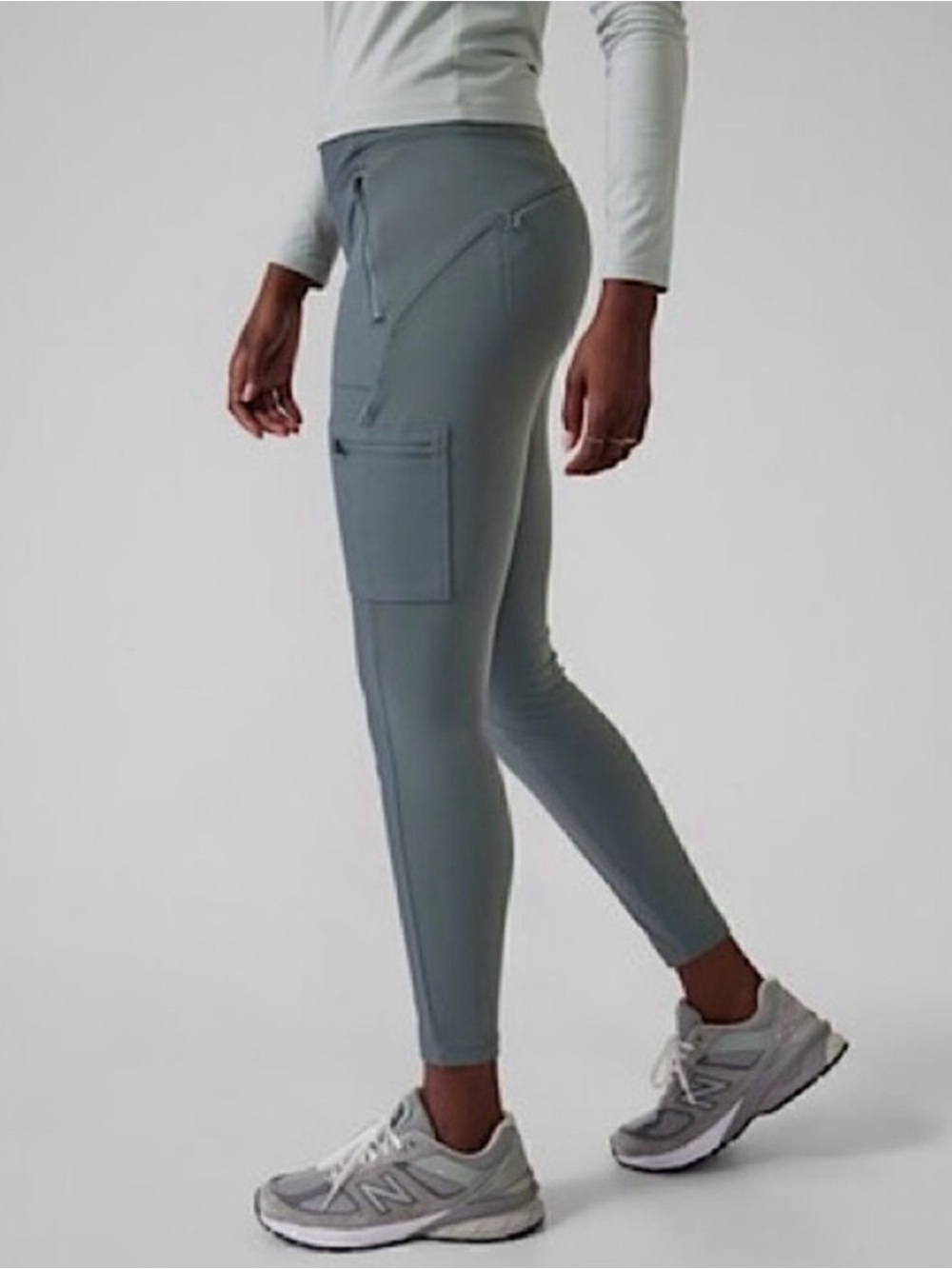 ATHLETA HEADLANDS HYBRID CARGO PANTS GYM YOGA ATHLETIC PLUS SZ 26 - Picture 3 of 7